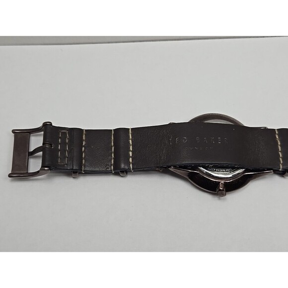 Ted Baker London Mens Quartz Date Watch New Battery Stainless Silver -   Read  - - Picture 10 of 12